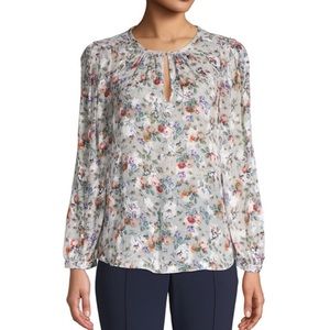 Rebecca Taylor floral blouse size 4